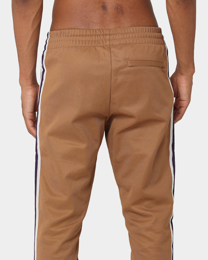 Adidas Adicolor Striped Trackpants Brown Desert