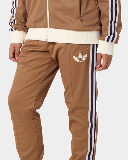 Adidas Adicolor Striped Trackpants Brown Desert