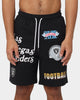 Majestic Athletics Las Vegas Raiders Puff Print Patch Fleece Shorts Faded Black