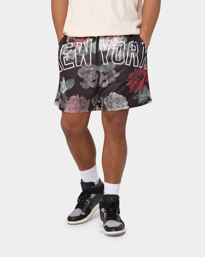 Majestic Athletic New York Yankees Digi Floral Camo Shorts Faded Black