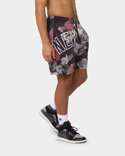 Majestic Athletic New York Yankees Digi Floral Camo Shorts Faded Black