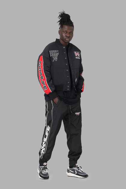 DXXMLife L-5 Nylxn Racing Trackpants Black