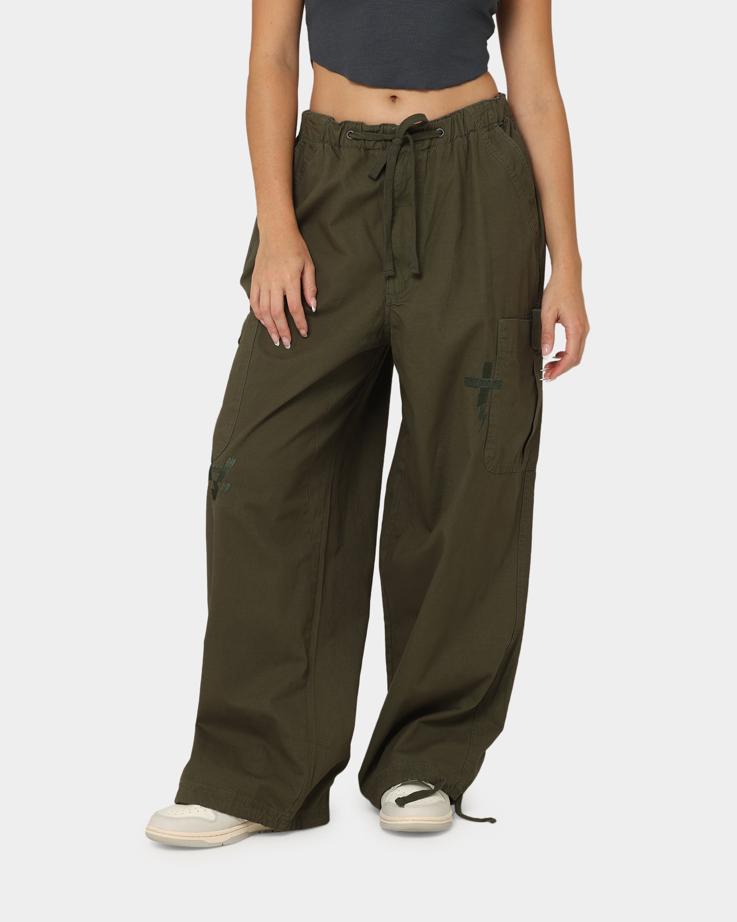 Loiter X The Anti Order Parachute Pants Khaki | Culture Kings