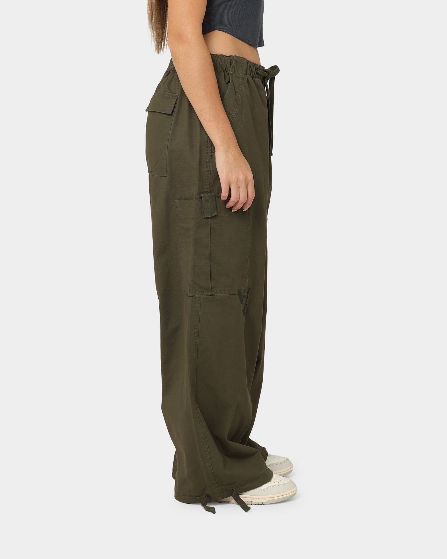 Loiter X The Anti Order Parachute Pants Khaki | Culture Kings