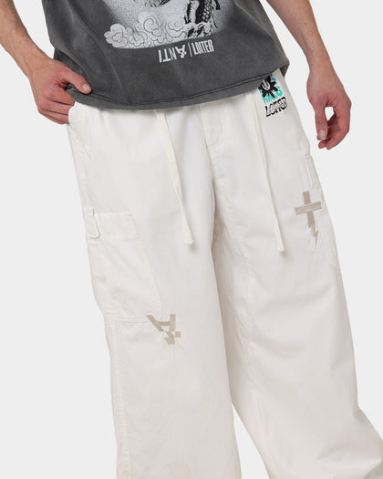 Loiter X The Anti Order Parachute Pants Off White