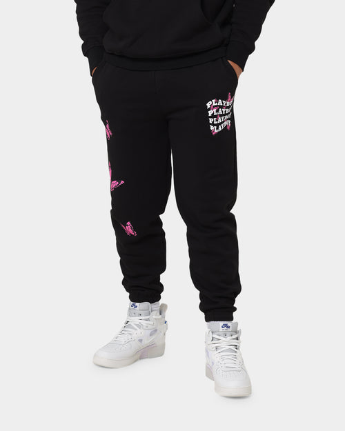 Playboy Playboy Butterfly Track Pants Black Magenta