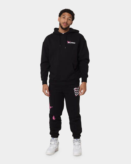 Playboy Playboy Butterfly Track Pants Black Magenta