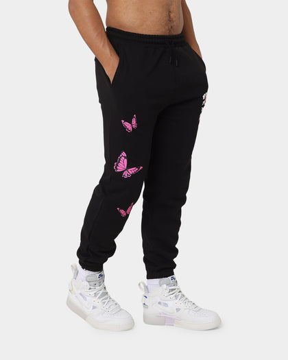 Playboy Playboy Butterfly Track Pants Black Magenta