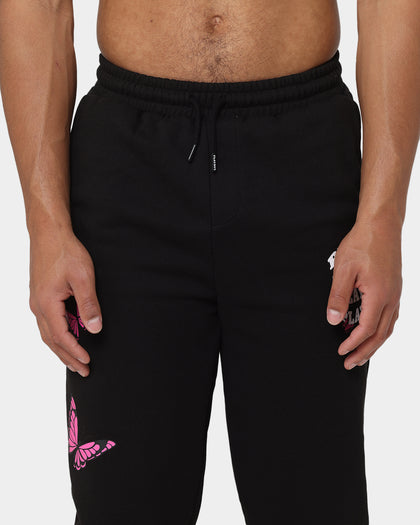 Playboy Playboy Butterfly Track Pants Black Magenta