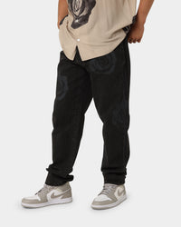 Carre Rose Bunch Jeans Black