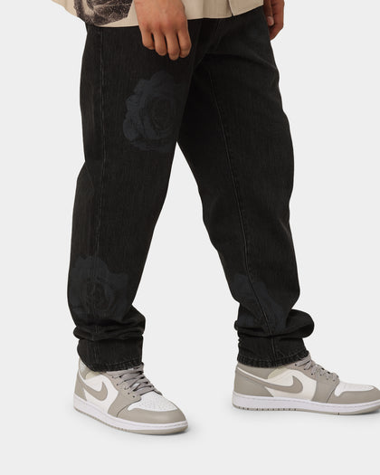 Carre Rose Bunch Jeans Black