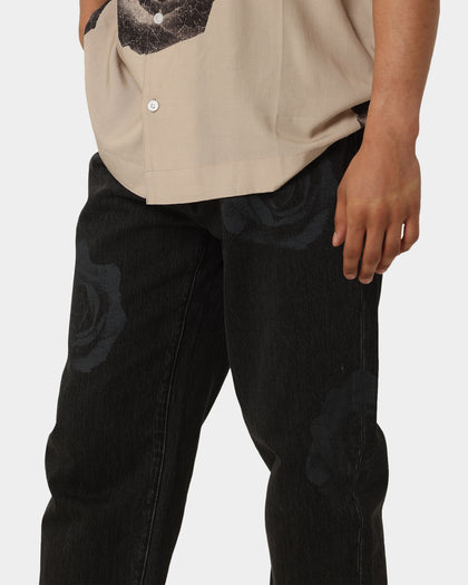 Carre Rose Bunch Jeans Black