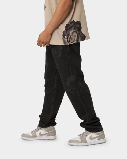 Carre Rose Bunch Jeans Black