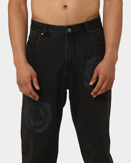 Carre Rose Bunch Jeans Black