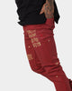 Ksubi 23 Chitch Red Denim Pants Red