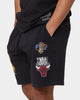 Mitchell & Ness Chicago Bulls 5 Times Champs Fleece Shorts Faded Black