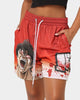 Goat Crew X Baki Hanma Baki Mesh Shorts Burnt Orange