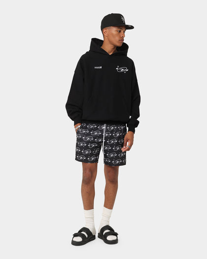 Carré Star Sign Mesh Shorts Black