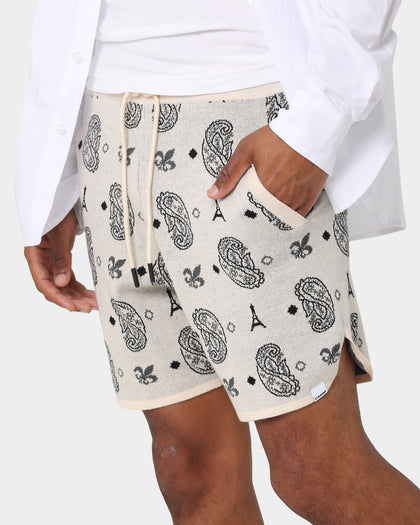 Carre Big Bandana Knitted Shorts Off White