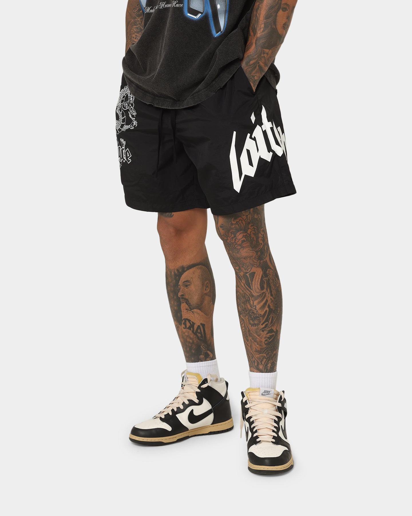 Loiter Drago Walk Shorts Black | Culture Kings