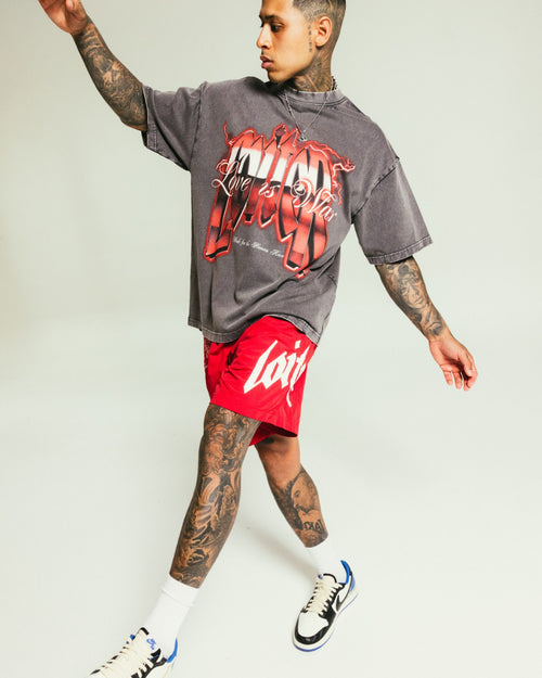 Loiter Drago Walk Shorts Red