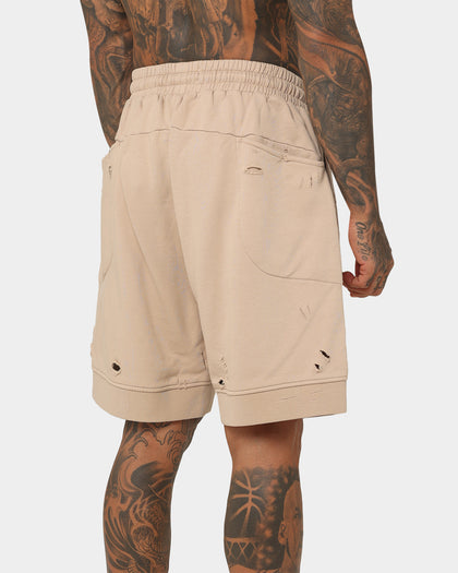 Saint Morta Rags Fleece Shorts Stone