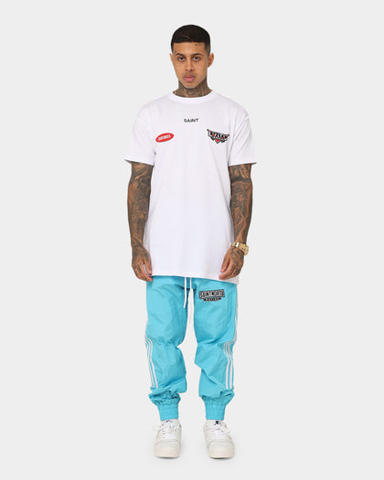 Saint Morta Pro Racing Nylon Trackpants Cyan