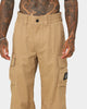 Calvin Klein Badge Woven Cargo Pants Travertine