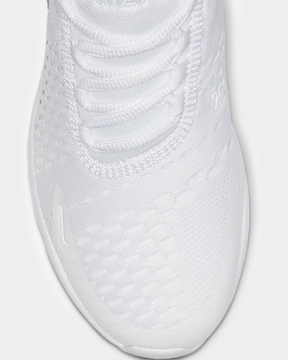 Nike Kid's Air Max 270 White/Metallic Silver