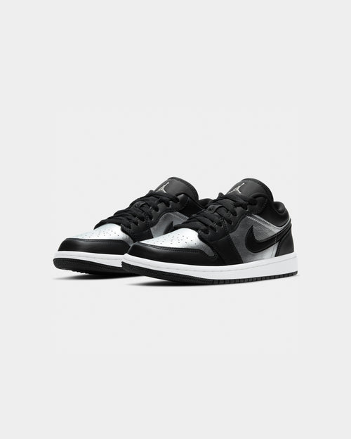 Jordan Women's Air Jordan 1 Low SE "Silver Toe" Black/Metallic Silver/White