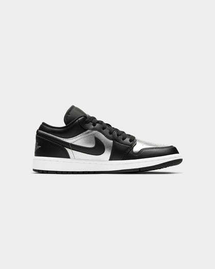 Jordan Women's Air Jordan 1 Low SE "Silver Toe" Black/Metallic Silver/White