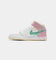 Jordan Kid's Air Jordan 1 Mid SE "Ice Cream Drip" (GS) White/Green Glow/Arctic Punch