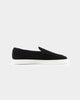 Saint Morta Hemisphere Suede Slip On Loafer Black/White