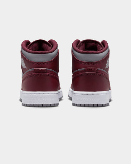 Jordan Kids' Air Jordan 1 Mid (GS) "Bordeaux" Cherrywood Red