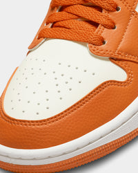 Jordan Women's Air Jordan 1 Mid SE "Sport Spice" Coconut Milk/Sport Spice-Black-Sail