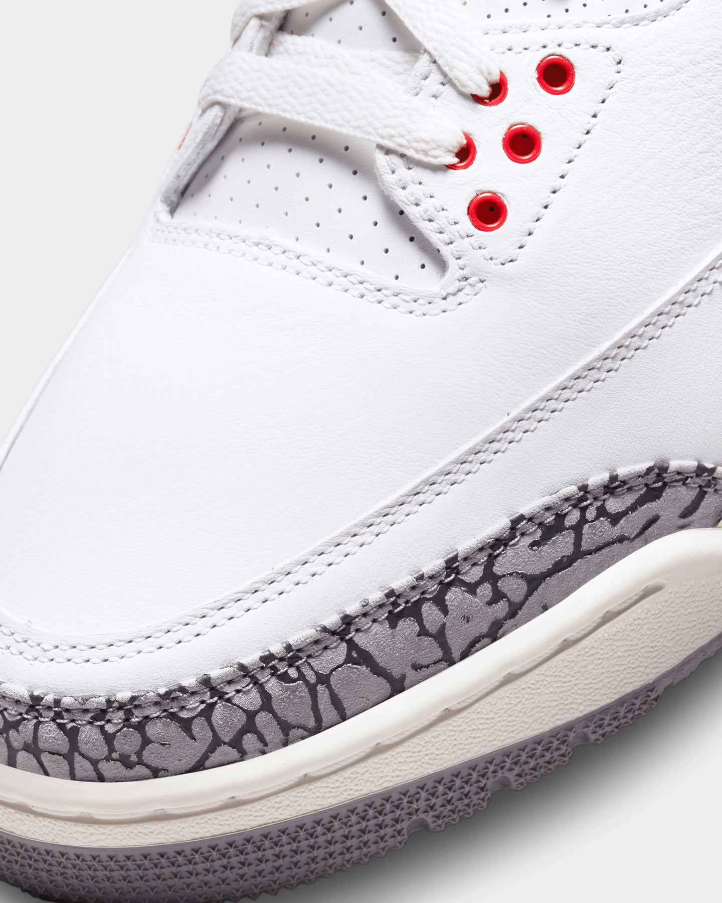 jordan 3 white cement red