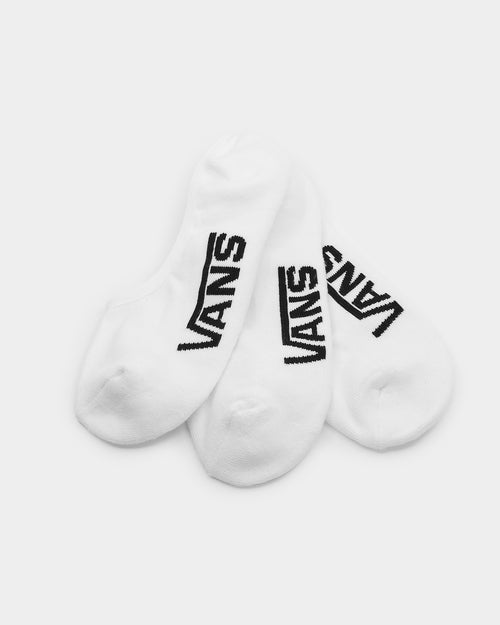 Vans CL Super No Show Sock 3 Pack White