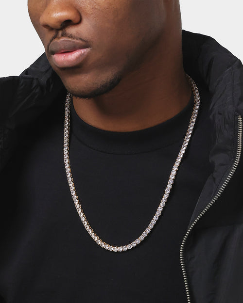 Saint Morta 24" Tennis Necklace Gold