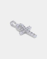 Saint Morta Ankh Cross Pendant White Gold