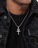 Saint Morta Ankh Cross Pendant White Gold