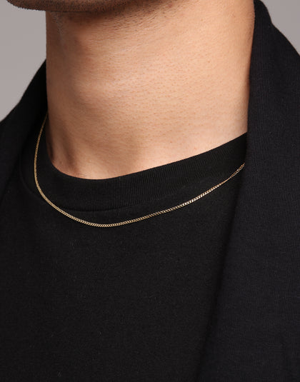Mister Micro Curb Chain 14KT Gold