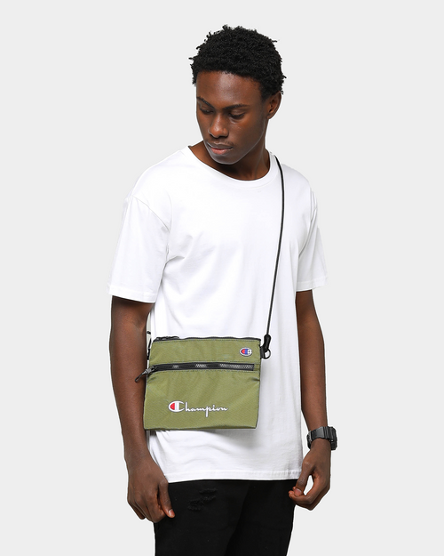 Champion Script Shoulder Bag Olive/Khaki