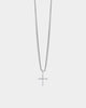 Saint Morta Iced Mini Cross Pendant Iced White Gold