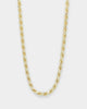 House Of Auric Rope 4mm 18" Chain 18k Gold Vermeil