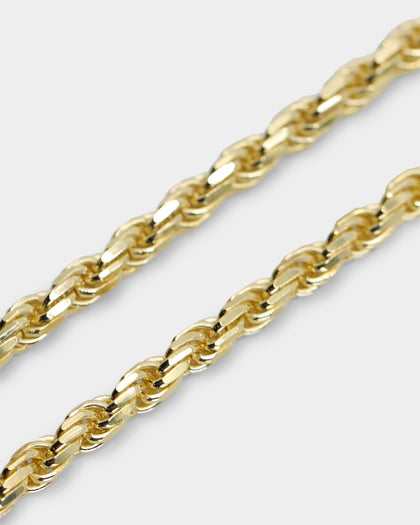 House Of Auric Rope 4mm 18" Chain 18k Gold Vermeil