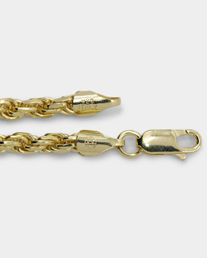 House Of Auric Rope 4mm 18" Chain 18k Gold Vermeil