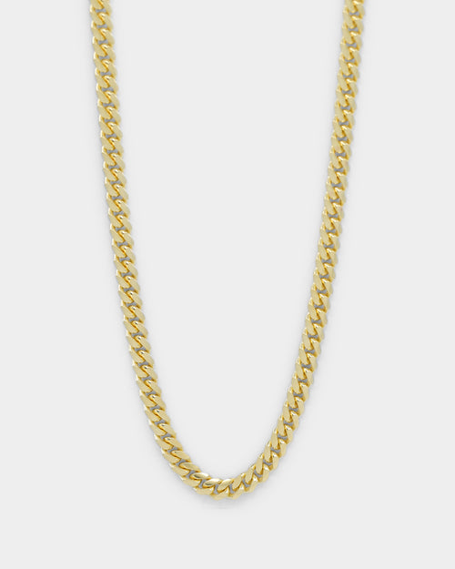 House Of Auric Cuban Link 4mm 20" Chain 18K Gold Vermeil