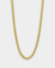 House Of Auric Cuban Link 4mm 20" Chain 18K Gold Vermeil