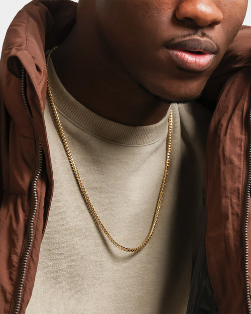 House Of Auric Franco 2.8mm 24" Chain 18k Gold Vermeil