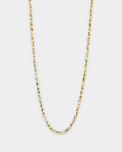 House Of Auric Rope 2mm 18" Chain 18k Gold Vermeil